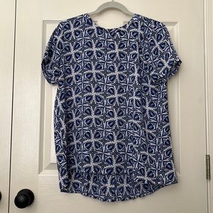 Blue Patterned Shirt